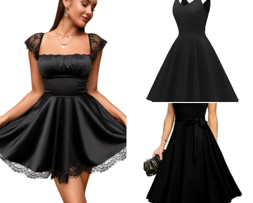 Amazon’s Trendy & Affordable Little Black Dresses for 2025! cover photo collage