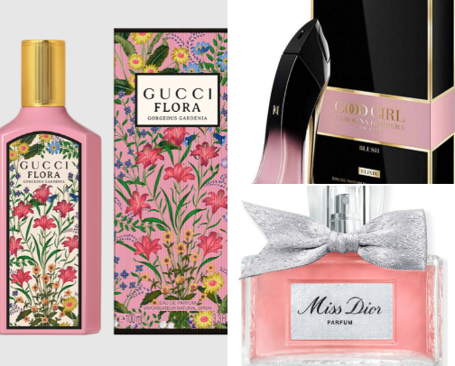 Fragrances for her ✨ cover photo collage