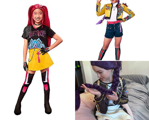 KPOP Demon Hunters Halloween costumes cover photo collage