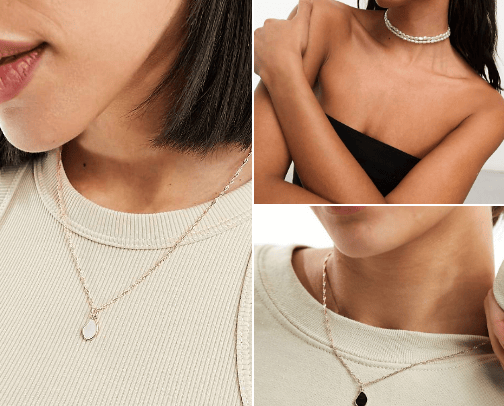 Necklace cover photo collage