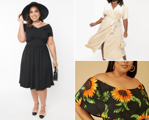 Plus size Clothing 💜 cover photo collage