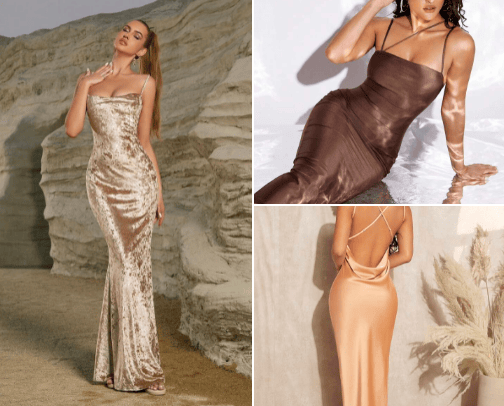 Formal dresses cover photo collage