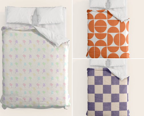 Minimalistic Bedding.. for those who like SIMPLE & COZY in their bedroom! cover photo collage