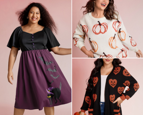 🎃 Spooky Chic: Plus-Size Halloween Fashion Finds on a Budget cover photo collage