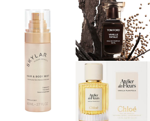Vanilla Perfumes and Body Mists🧁 cover photo collage