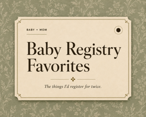 Baby Registry Favorites cover photo collage