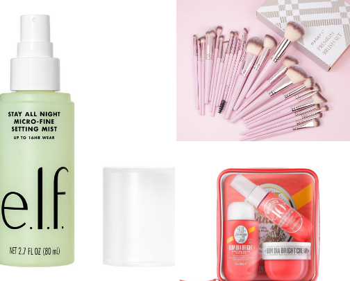 What’s in my makeup bag cover photo collage