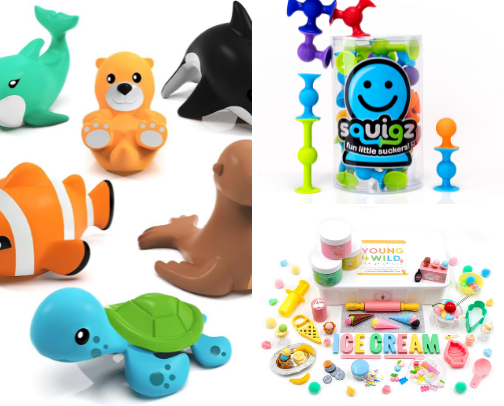 Toddler Stocking Stuffers cover photo collage