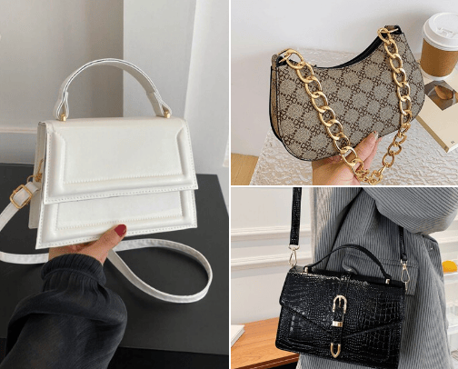 Handbags😍🤍 cover photo collage