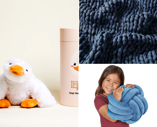 Weighted Blankets & more: Grief Care Essentials cover photo collage