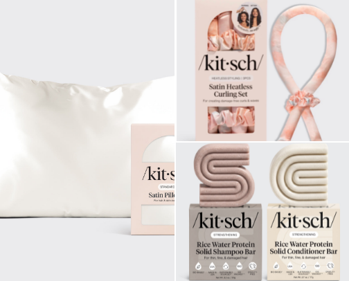Best Kitsch Finds for Healthy Hair & Better Sleep🤍 cover photo collage