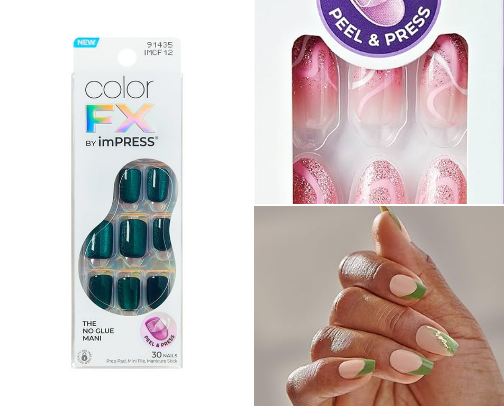 Nail Press Ons cover photo collage