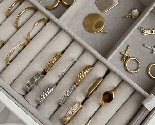 Jewelry organizers cover photo collage