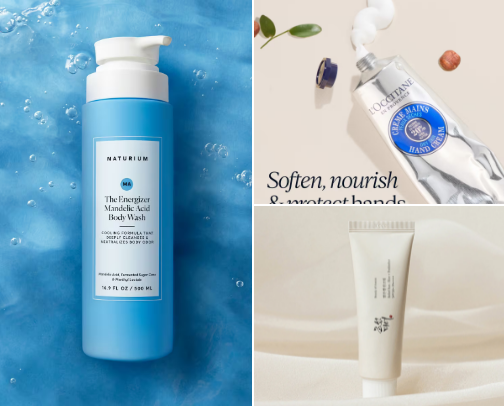 tried and true skincare essentials ⋆˙⟡ cover photo collage