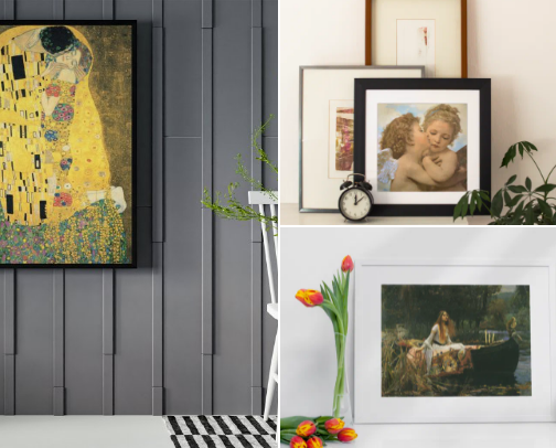 Famous Artwork Reproductions by the Great Masters Throughout History cover photo collage