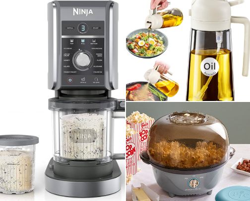 Kitchen gadgets and essentials cover photo collage