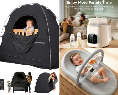 Game-Changing Items for Mom & Baby cover photo collage