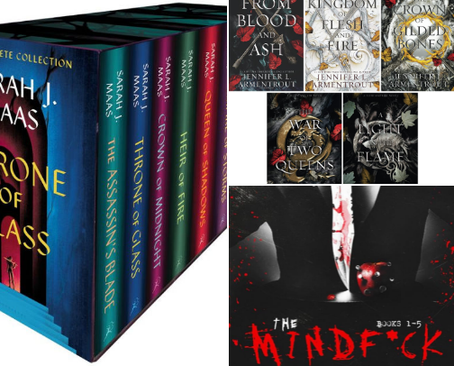 Need a book (or a few) that will help you disassociate for awhile🙌🏻 cover photo collage