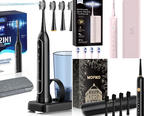 Smart Electric Toothbrush with Multiple Cleaning Modes cover photo collage