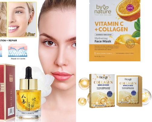 "Daily Skin Essentials" cover photo collage