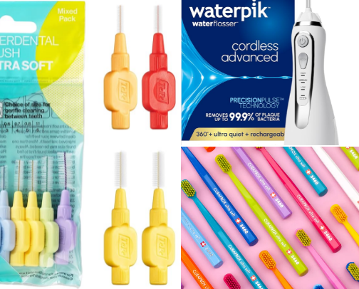 Everything you need for braces🦷 cover photo collage