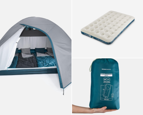 Budget friendly camping essentials 🏕️ cover photo collage