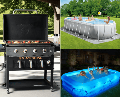 Backyard cover photo collage