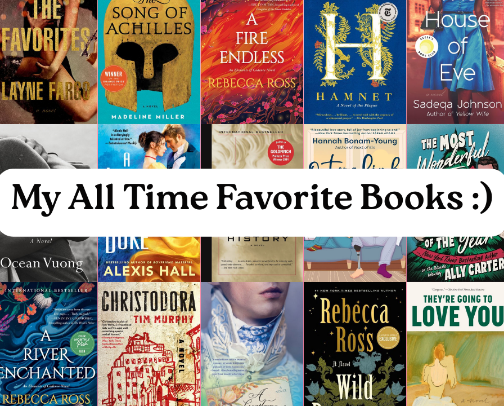 My Top 25 Books of All Time! cover photo collage