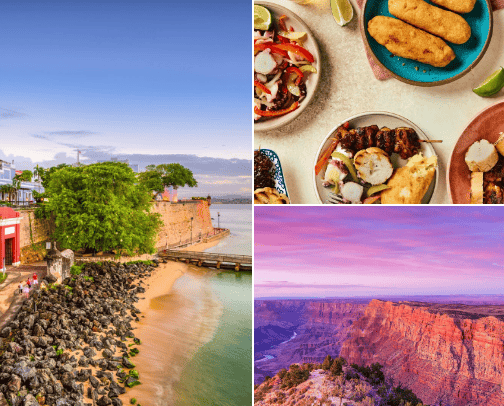 8 Places to Go on a Last-Minute Vacation. cover photo collage