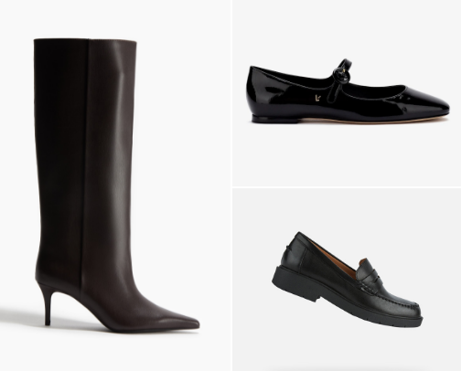 autumn shoes cover photo collage