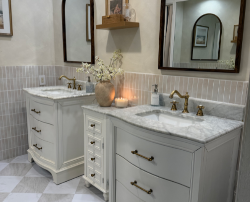 Bathroom Reno ✨🛁 cover photo collage