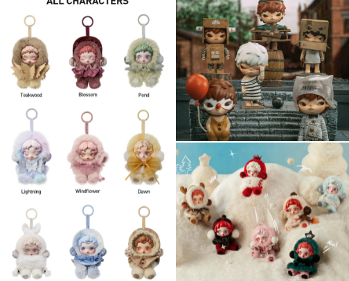 Blind boxes cover photo collage