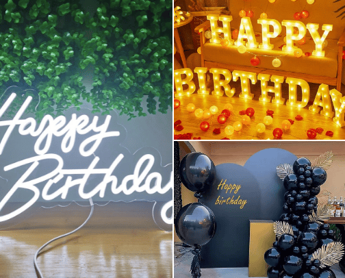 birthday decoration🎊 cover photo collage