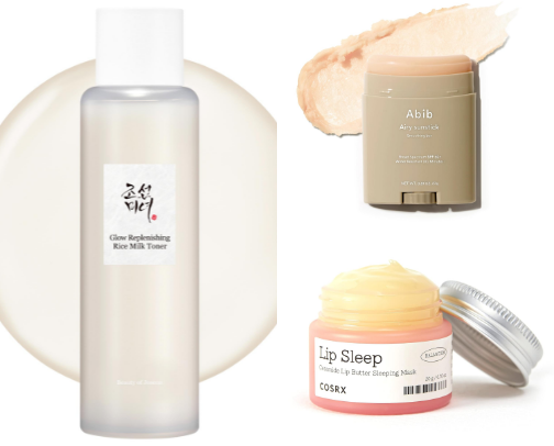 AM/PM Skincare Routine for dry winter skin. cover photo collage