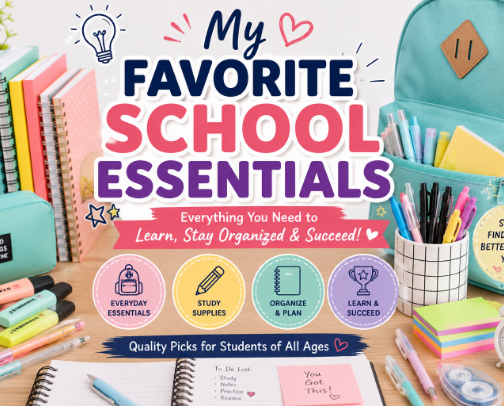 Back-to-School Temu Essentials cover photo collage