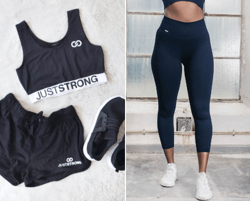 Active wear cover photo collage