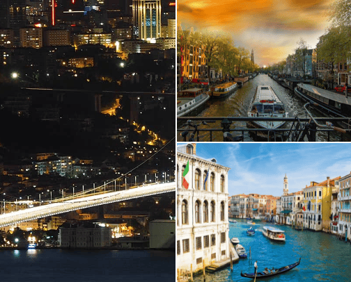 Around the World in Eighty Days cover photo collage