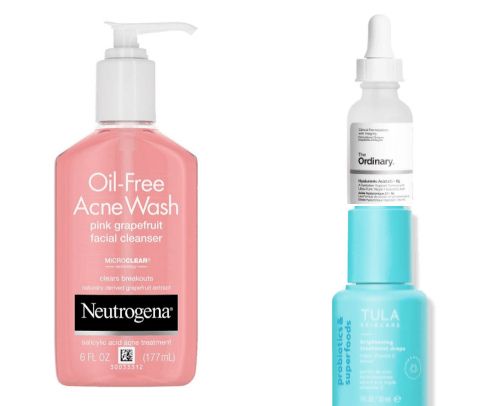 My skincare essentials cover photo collage