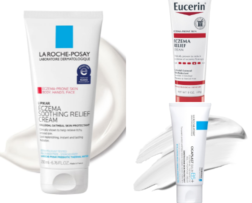 eczema safe skin care cover photo collage