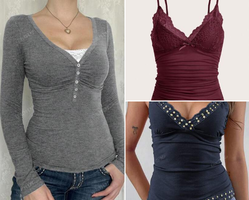 Shein Findings for Y2K style cover photo collage