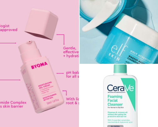 My skincare routine cover photo collage