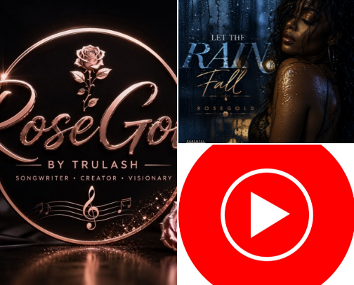 RoseGold Music cover photo collage