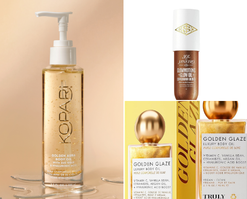Creator Approved Body Oils|  Spring Glow cover photo collage