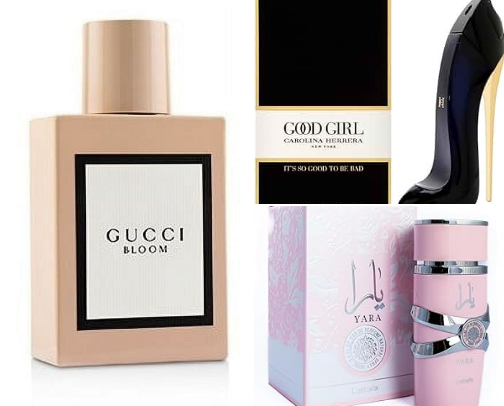 Perfume & Spray cover photo collage