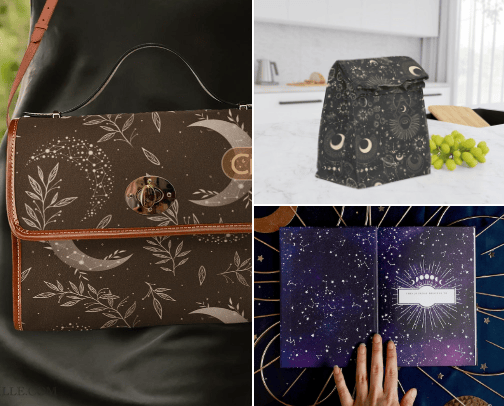 Back to School Celestial style cover photo collage