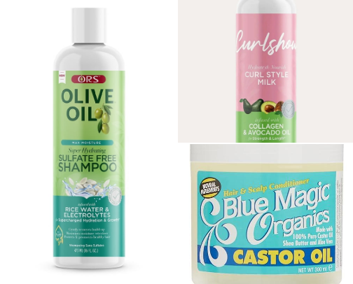 Natural hair products I've loved as someone with thick type 4 hair cover photo collage