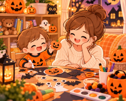 Easy Halloween Activities for Kids at Home cover photo collage