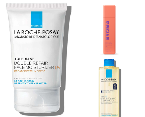Skincare that ACTUALLY makes you have glowy hydrated skin⭐️ cover photo collage