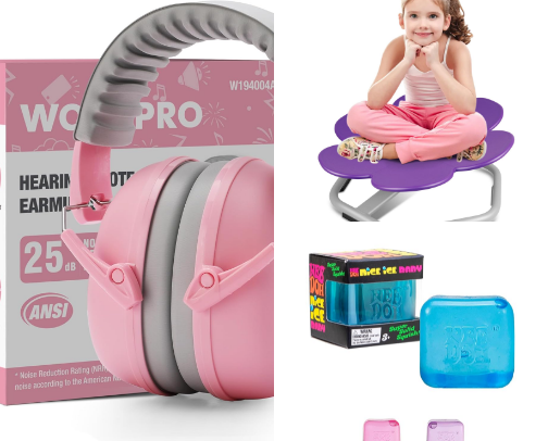 Sensory stuff in the classroom cover photo collage