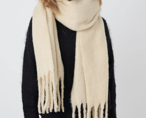 Big Scarf Coloured Checked Oversized Scarf Women cover photo collage